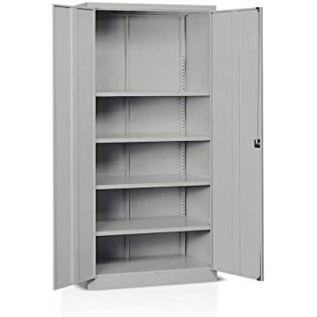 1000x450x2000 mm, grey RAL 7035, 4 shelves